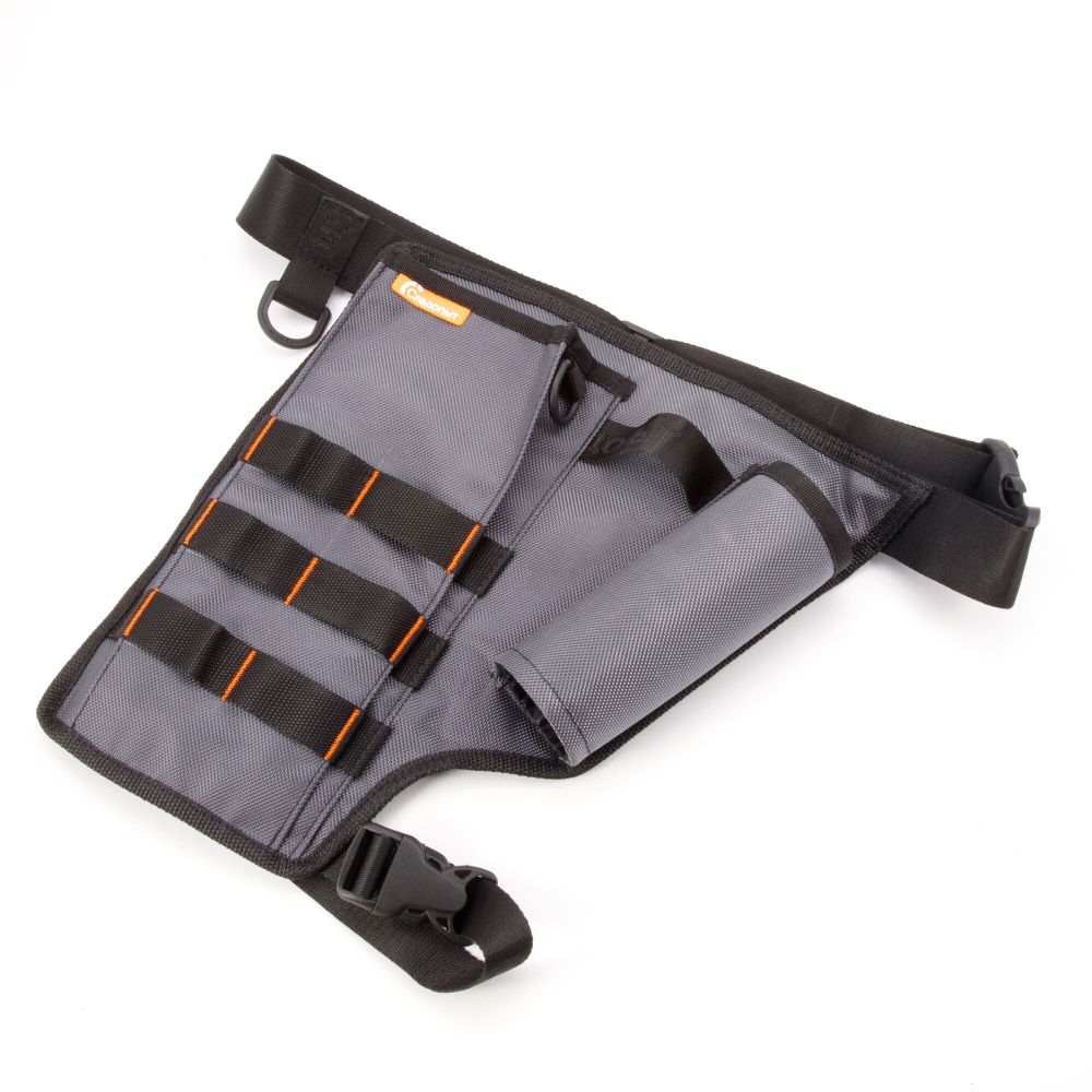 Сумка рыболовная поясная "СЛЕДОПЫТ" Fishing Pocket Hip, 30х22х6 см, цв. серый, без коробок/10/