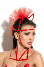 Маска с ушками Me Seduce Queen of hearts Allure красная OS