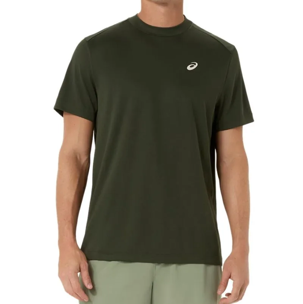 Мужская теннисная футболка Asics Court Short Sleeve - vintage khaki