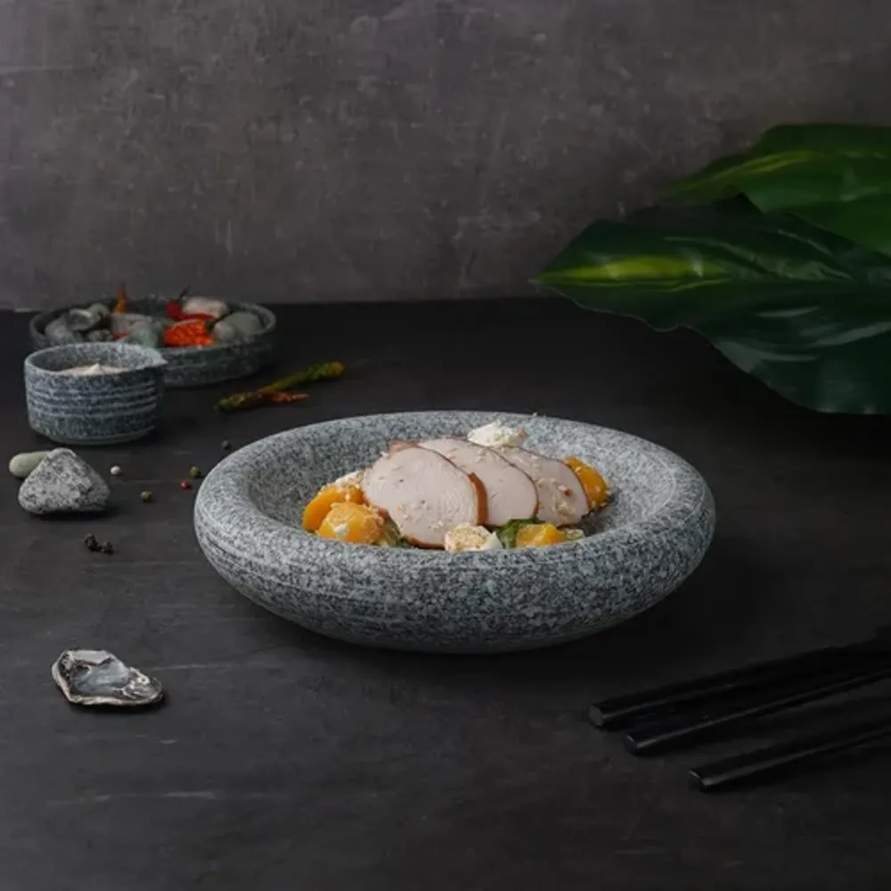 Салатник 420 мл d 20,8 см h4,5 см Stone Untouched Taiga P.L. Proff Cuisine [1]
