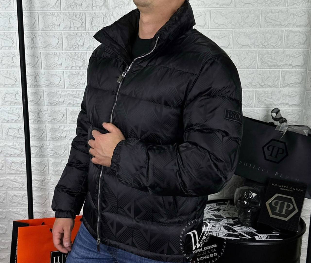 Пуховик CD Dior премиум черный