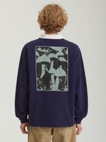 Мужской Лонгслив Howl Half Zip Rugby Top