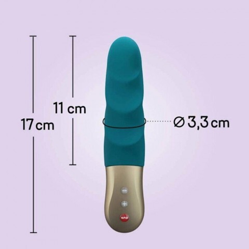 Мини-пульсатор Fun factory STRONIC PETITE, морская волна