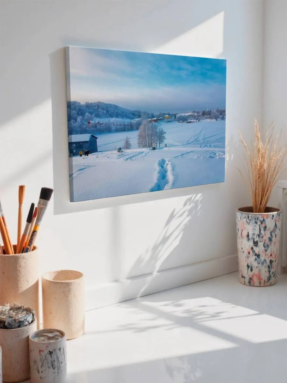 Картина на стену 40 X 50 Зимний пейзаж