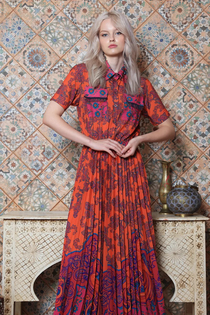 Платье "Андрэ (макси).Заморские птицы"