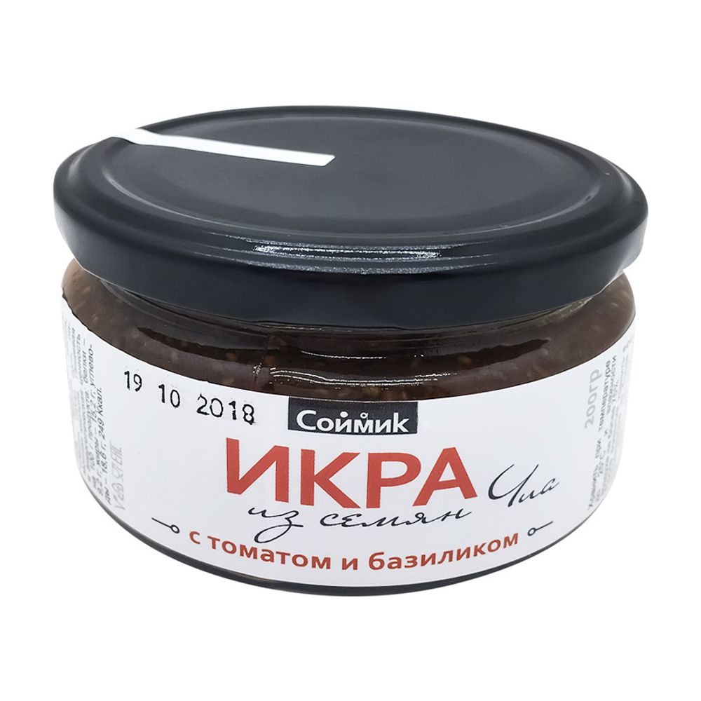 Икра из семян чиа с томатом и базиликом Soymik, 200 г