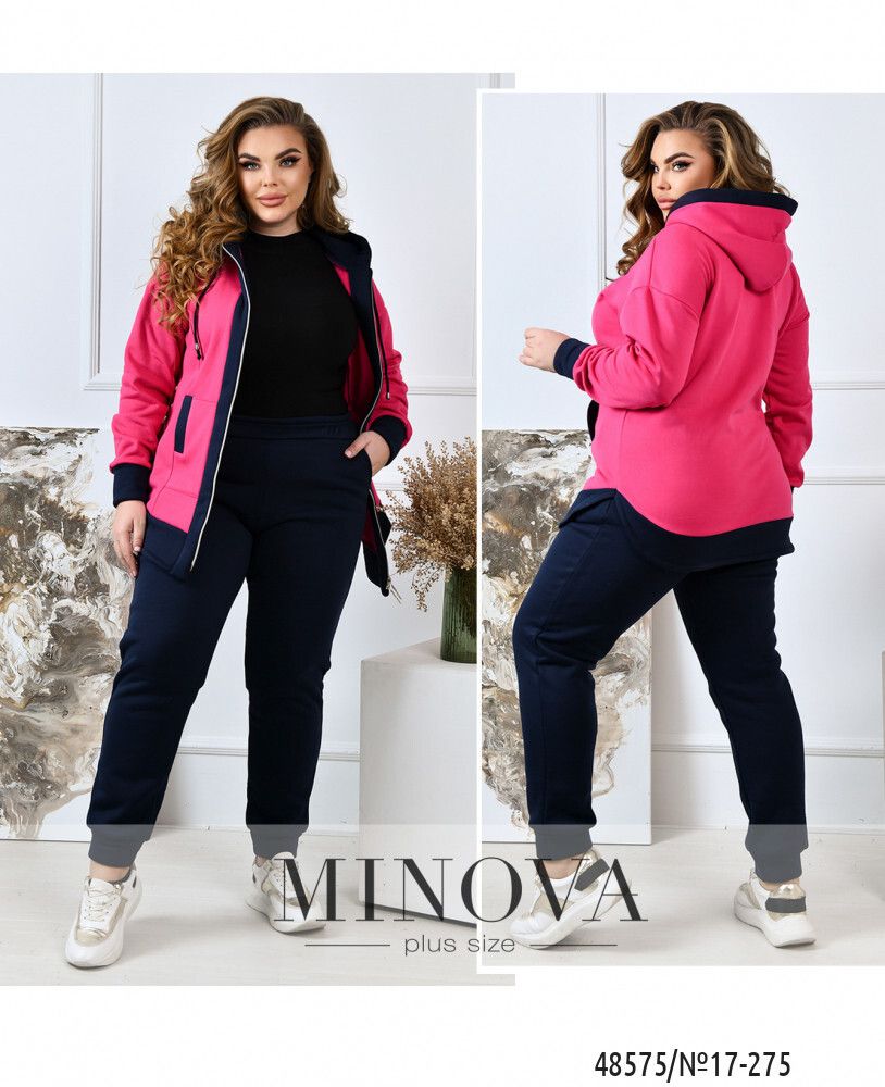 Костюм 17-275-синий-малиновый Minova Костюм 17-275-синий-малиновый Minova