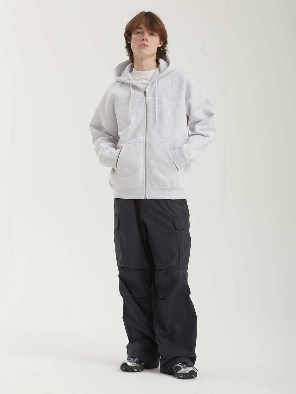 Мужская Толстовка Obey Collegiate Zip