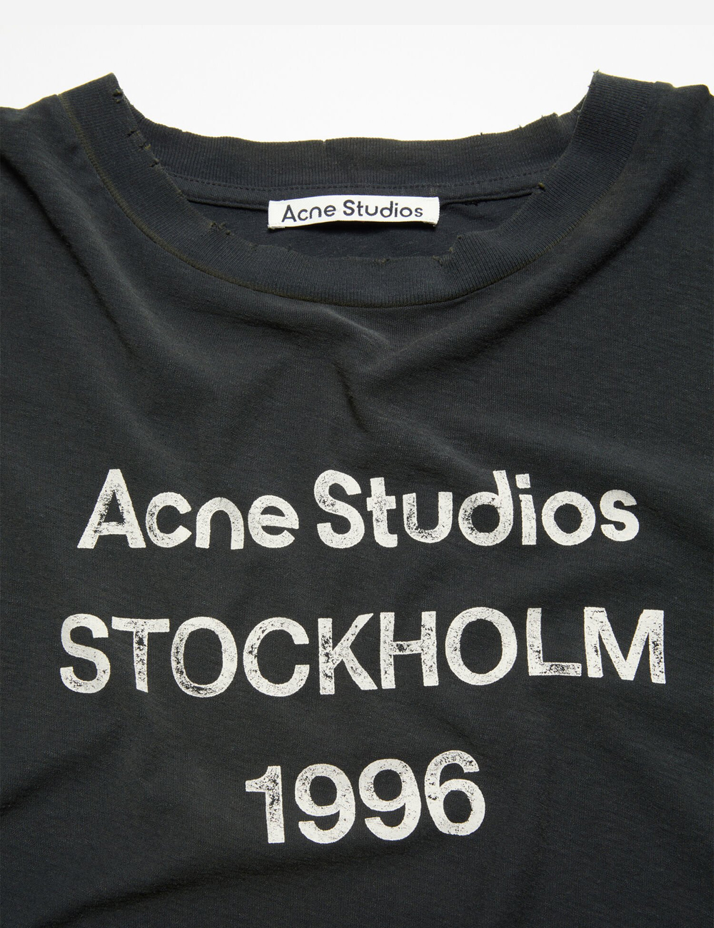 Acne Studios Logo T-shirt "Faded black"
