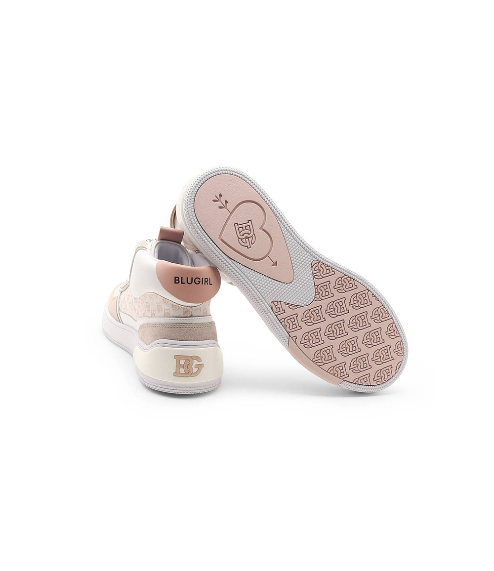 Кожаные кроссовки BluGirl Blumarine - белый(6A2511 TX054)