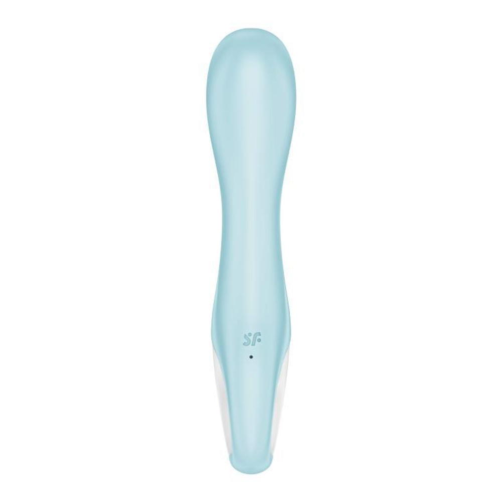 Голубой вибромассажер Air Pump Vibrator 5+ - 21 см. (Цвет: голубой)