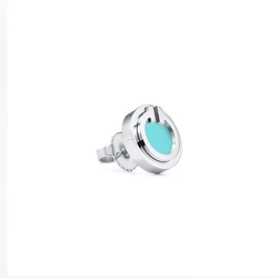 Серьги из белого золота с бирюзой, Tiffany 💠 T collection - Единственные в наличии