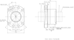 Гайка ШВП HIWIN R40-5K6-FSCNW - чертеж