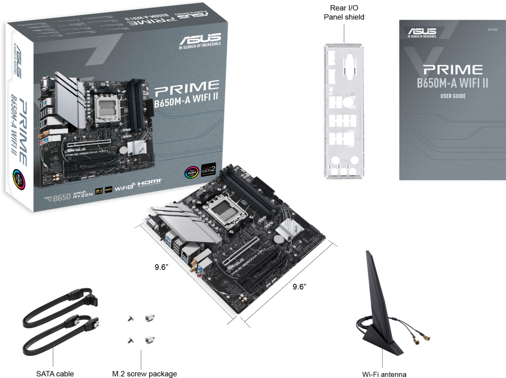 Материнская плата Asus PRIME B650M-A WIFI II (90MB1EG0-M0EAY0) RTL