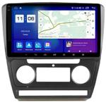 Магнитола для Skoda Octavia A5 2004-2013 (рамка черная) - Parafar PF005BRN2K на Android 13, Быстрая, QLED+2K, CarPlay, 4G SIM-слот