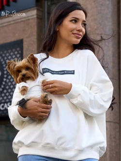 Оверсайз свитшот удлиненный