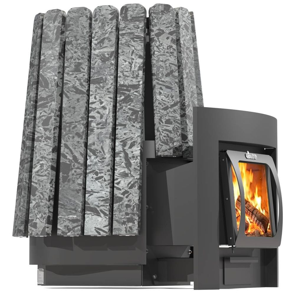 Дровяная банная печь Grill'D Cometa Vega 450 Long Max Stone (Серпентинит)
