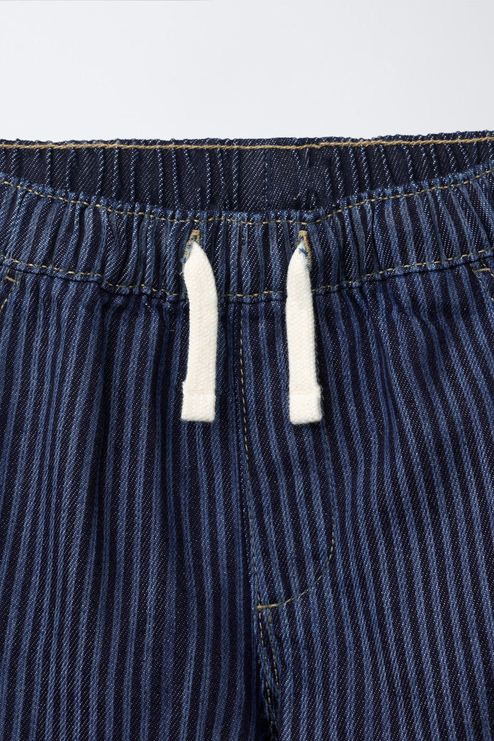 ZARA БРЮКИ BAGGY ИЗ САРЖИ, ПОЛОСКИ