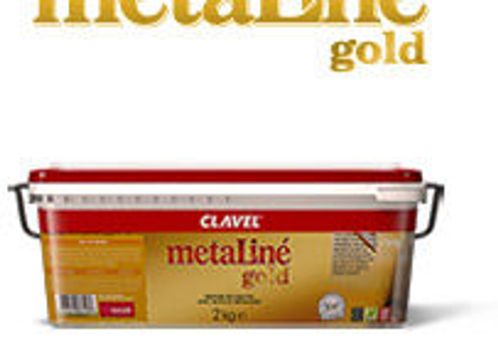 Краска акриловая с ультрамодным эффектом металлик Metaline Gold Металайн