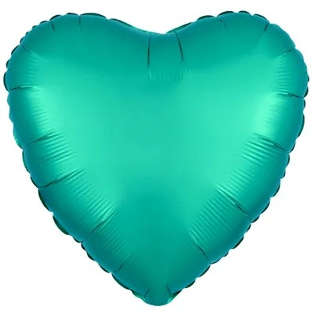 Ag Шар Сердце 18''/46 см, сатин Tiffany (БГ-15)