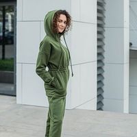 Комбинезон оверсайз "Хаки" женский утепленный