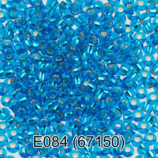 Бисер Gamma 10/0 (2.3 мм), 50 г (10х5 г), E084 св. синий, 67150, круглый 5