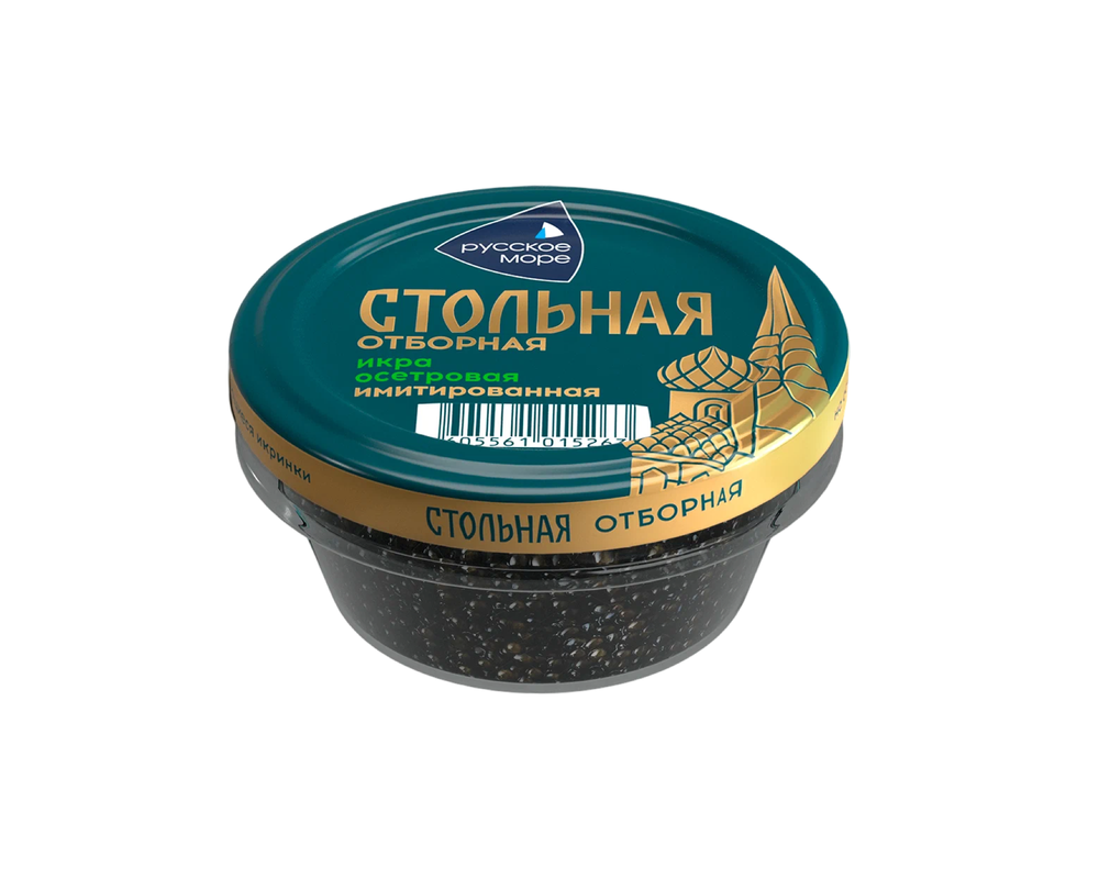 Икра Русское Море осетровая имитирован Стольная паст ст/б 230г