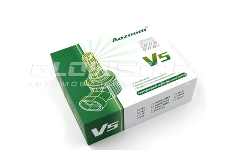 Aozoom V5/H7 с вентилятором 9-16V 40W 3500Lm (комплект, 2шт)