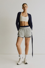 Спортивный топ из модала с запахом — длинные рукава - H&M