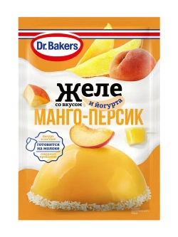 Желе со вкусом манго-персик и йогурта 33 г * 3 шт