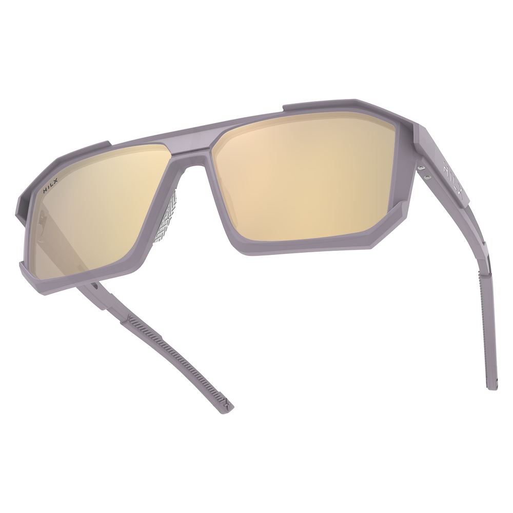 Спортивные очки HILX Juggernaut / Matt Solid Grey / Gold Polarized Lens