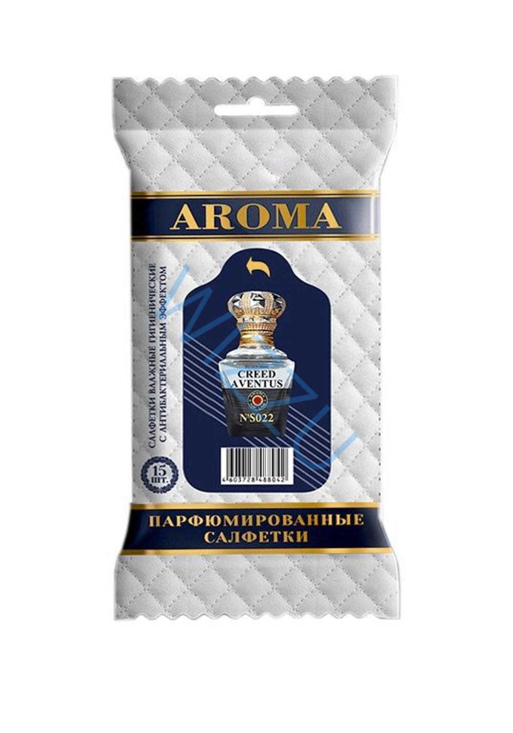Влажные парфюмированные салфетки Aroma Top Line Creed Aventus 15шт