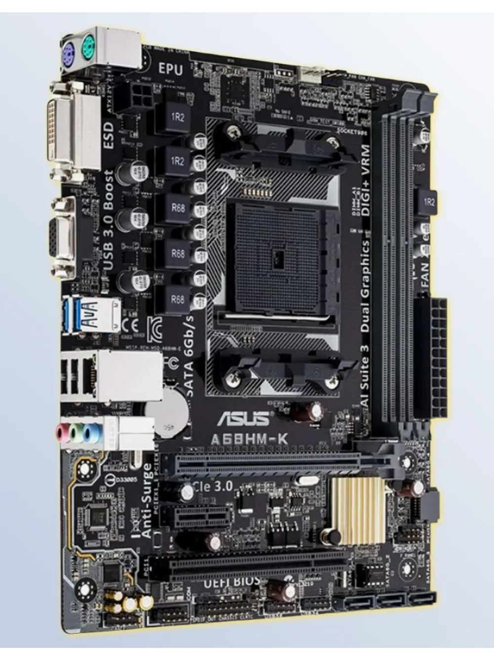 Материнская плата FM/FM2+ Asus A68HM-K