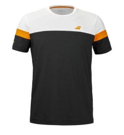 Мужская теннисная футболка Babolat Padel Crew Neck - black/black