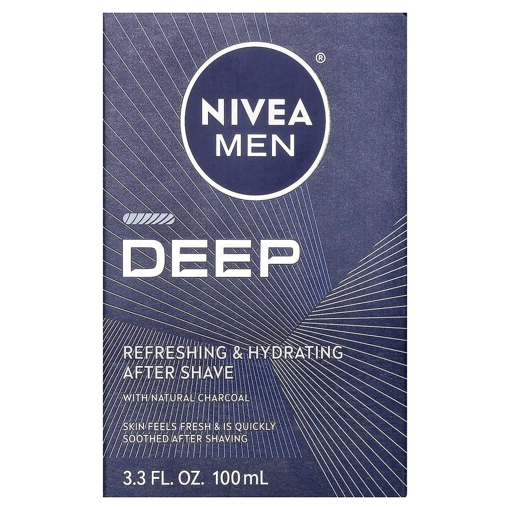 Nivea, Men, Deep, освежающее и увлажняющее средство после бритья, ваниль и бурбон, 100 мл (3,3 жидк. унции)