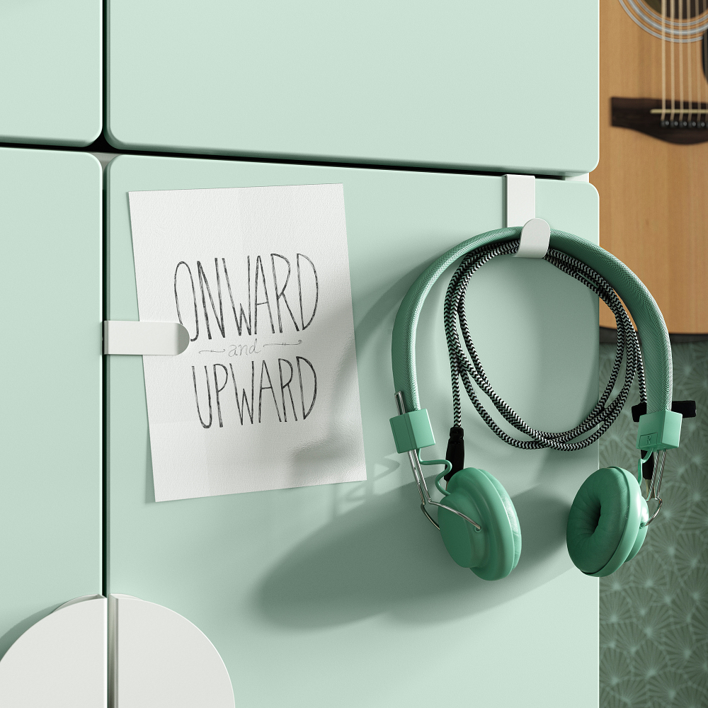Крючок для одежды IKEA LATTHET (ЛЭТТХЕТ), Белый, 2 шт
