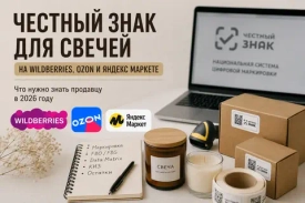 Честный знак для свечей на Wildberries, Ozon и Яндекс Маркете в 2026 году