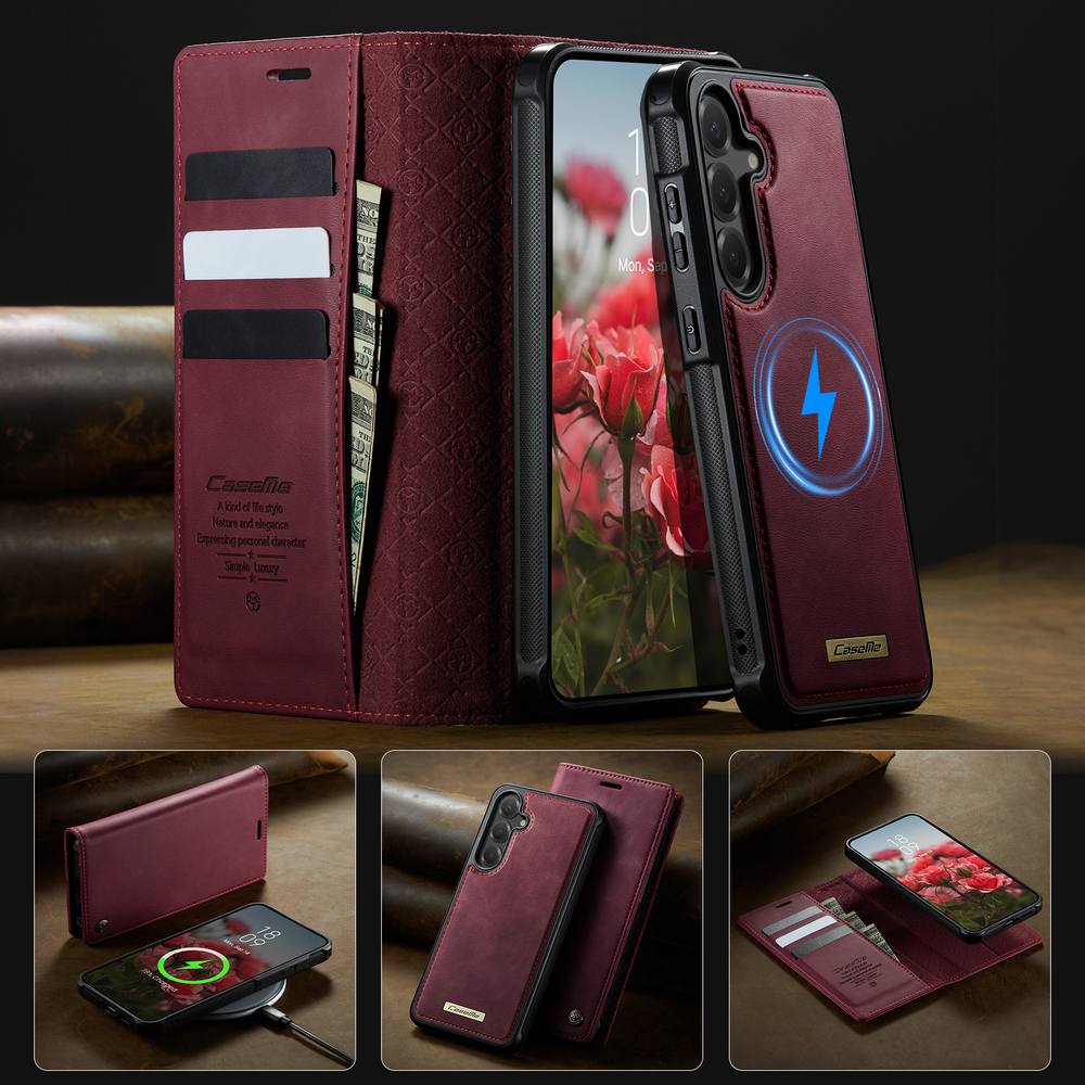 Чехол-кошелек CaseMe 2 in 1 MagSafe Samsung Galaxy S25