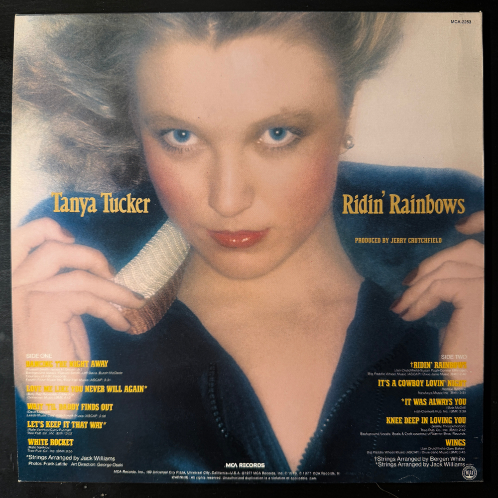Tanya Tucker ‎– Ridin' Rainbows (Скандинавия 1977г.)