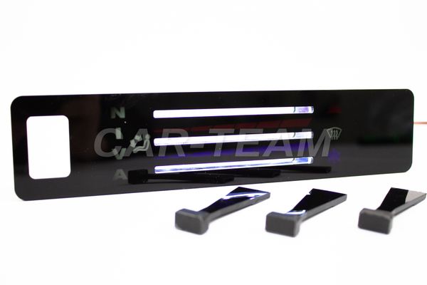 Ручки управления отопителем с рычагами на Лада Нива 4х4 с белой LED подсветкой