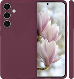 Мягкий Soft Touch чехол из силикона для SAMSUNG GALAXY S24 (не ULTRA / FE / PLUS!) с бархатной подкладкой