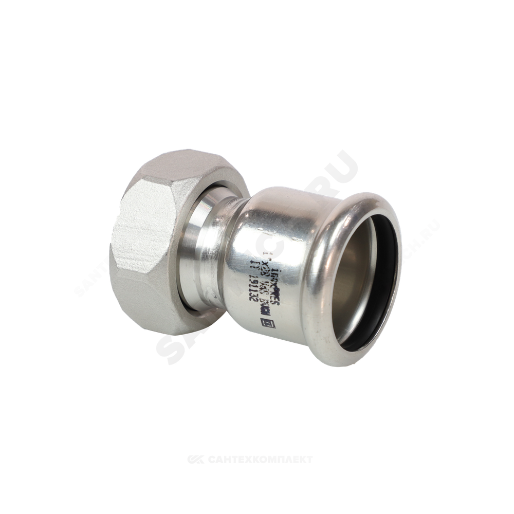 Муфта сталь нерж AISI 316L Дн 28х1 1/4" Ру16 пресс/нак/гайка Inoxpres RM 183028002
