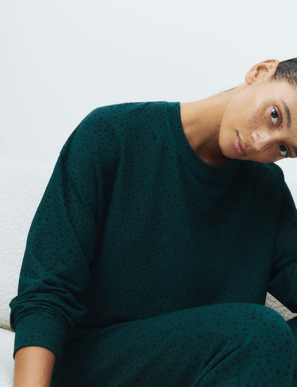 Пижамный комплект Flexifit с принтом в виде звезд - Marks & Spencer