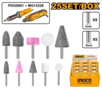 Набор шарошек абразивных 25шт INGCO AKB1001