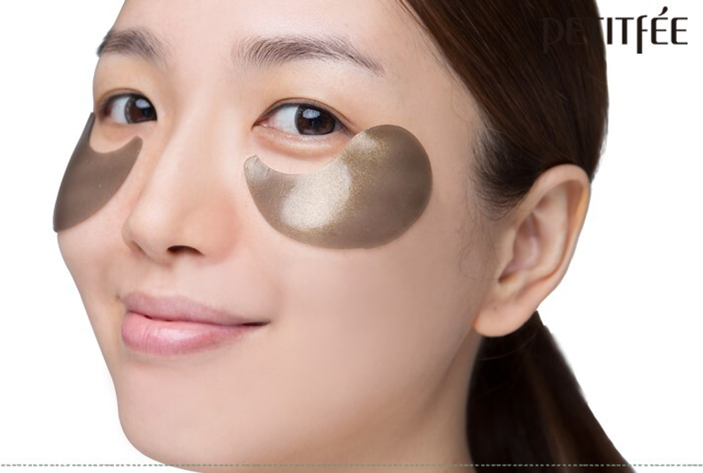 Petitfee Патчи для глаз гидрогелевые «жемчуг/золото» - Black pearl & gold hydrogel eye patch, 2шт