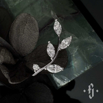 Накрутка "Limb" - Белое золото - White CZ