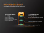 Аккумулятор 16340 Fenix 700 UP mAh Li-ion разъемом для USB, ARB-L16-700UP