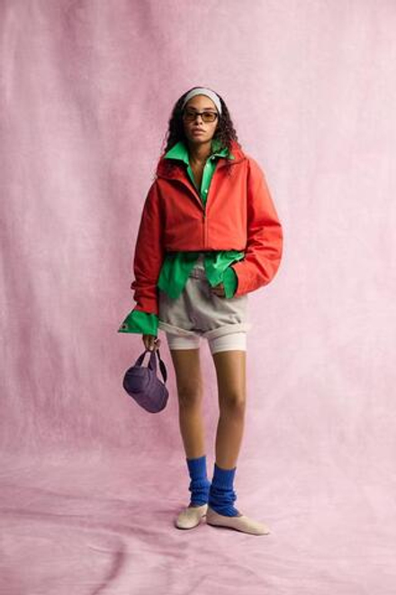 ZARA - FRUIT OF THE LOOM™ КУРТКА С ВЫСОКИМ ВОРОТНИКОМ, КРАСНЫЙ