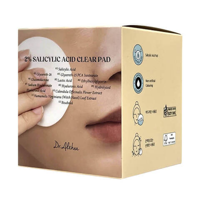 [DR. ALTHEA] Тонер-пэды для лица отшелушивающие с салициловой кислотой 2% Salicylic Acid Clear Pad,