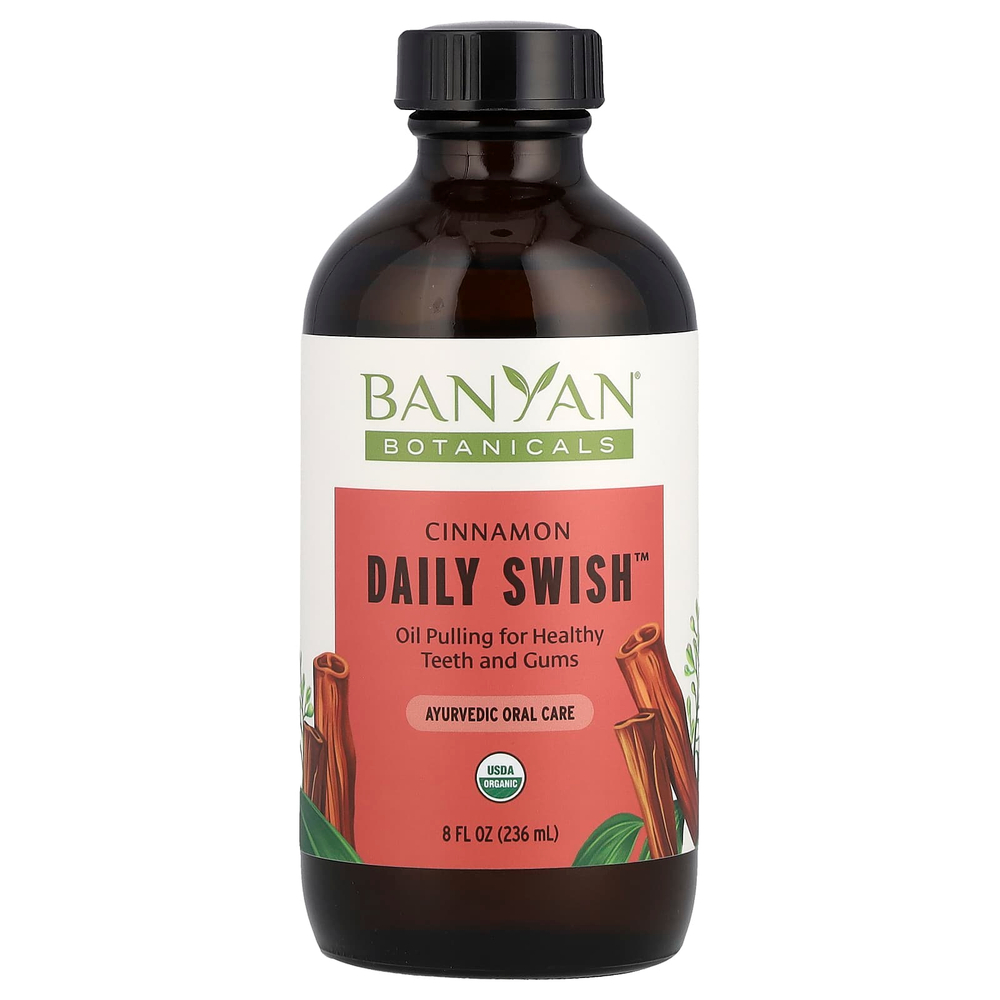 Banyan Botanicals, Daily Swish™, со вкусом корицы, 236 мл (8 жидк. унций)